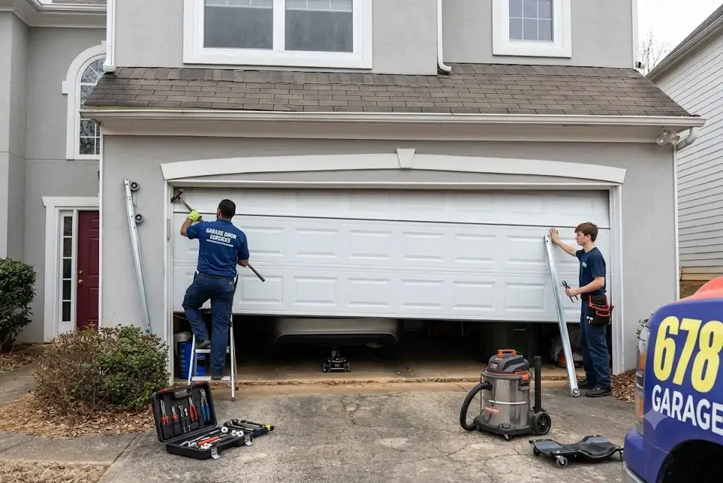 Garage Door off-track repair bradenton fl