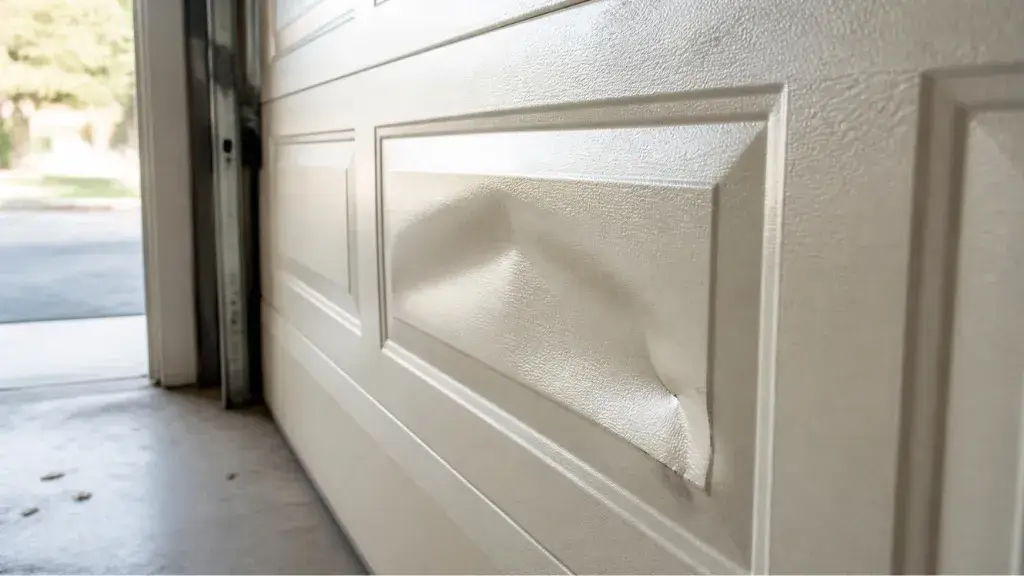 Dents and Impact Damage — Garage Door Panel Repair